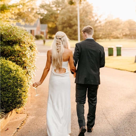 Revelry Leo Satin Dress - Picture 5 of 5